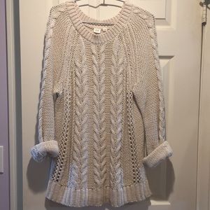 Cream knit sweater